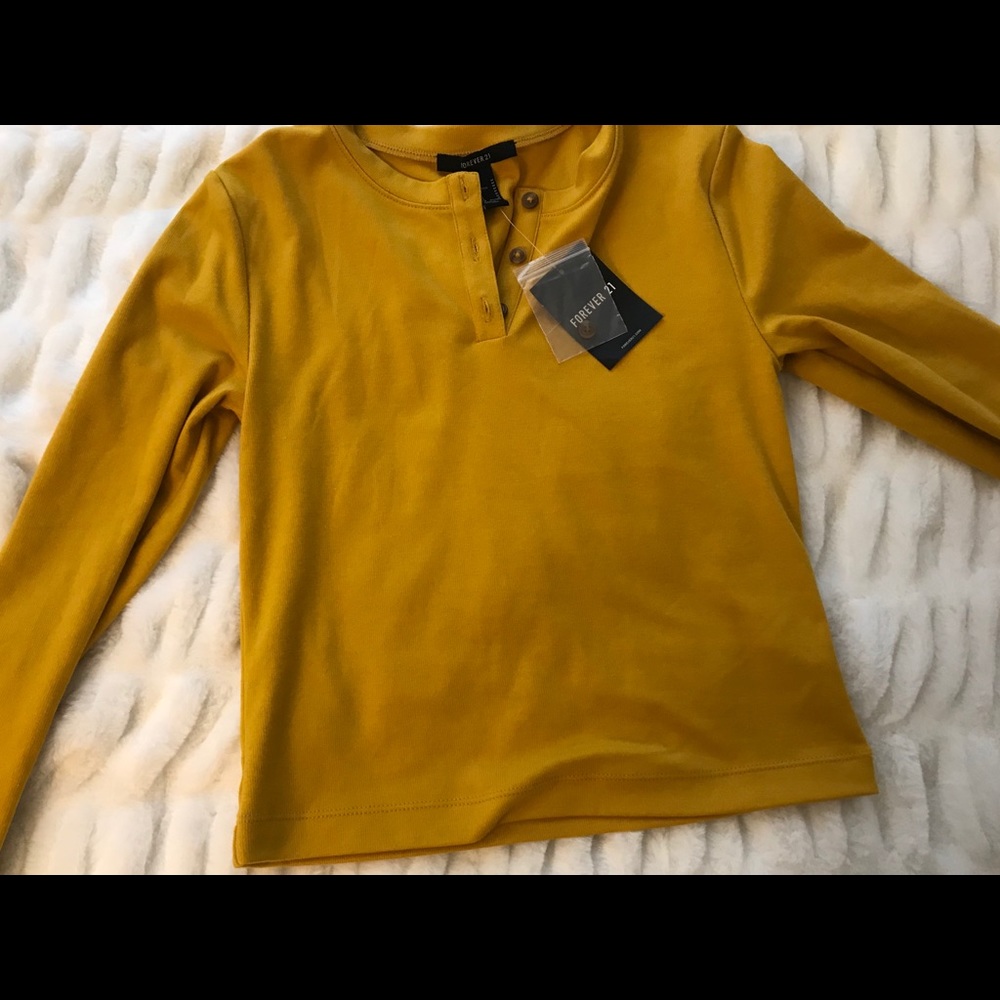 Yellow Knit Top
